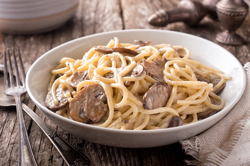  Mushroom Noodles with Chicken